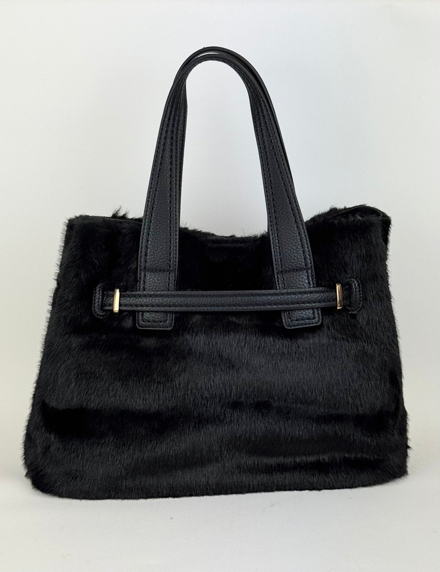 Carteira pelinho preta