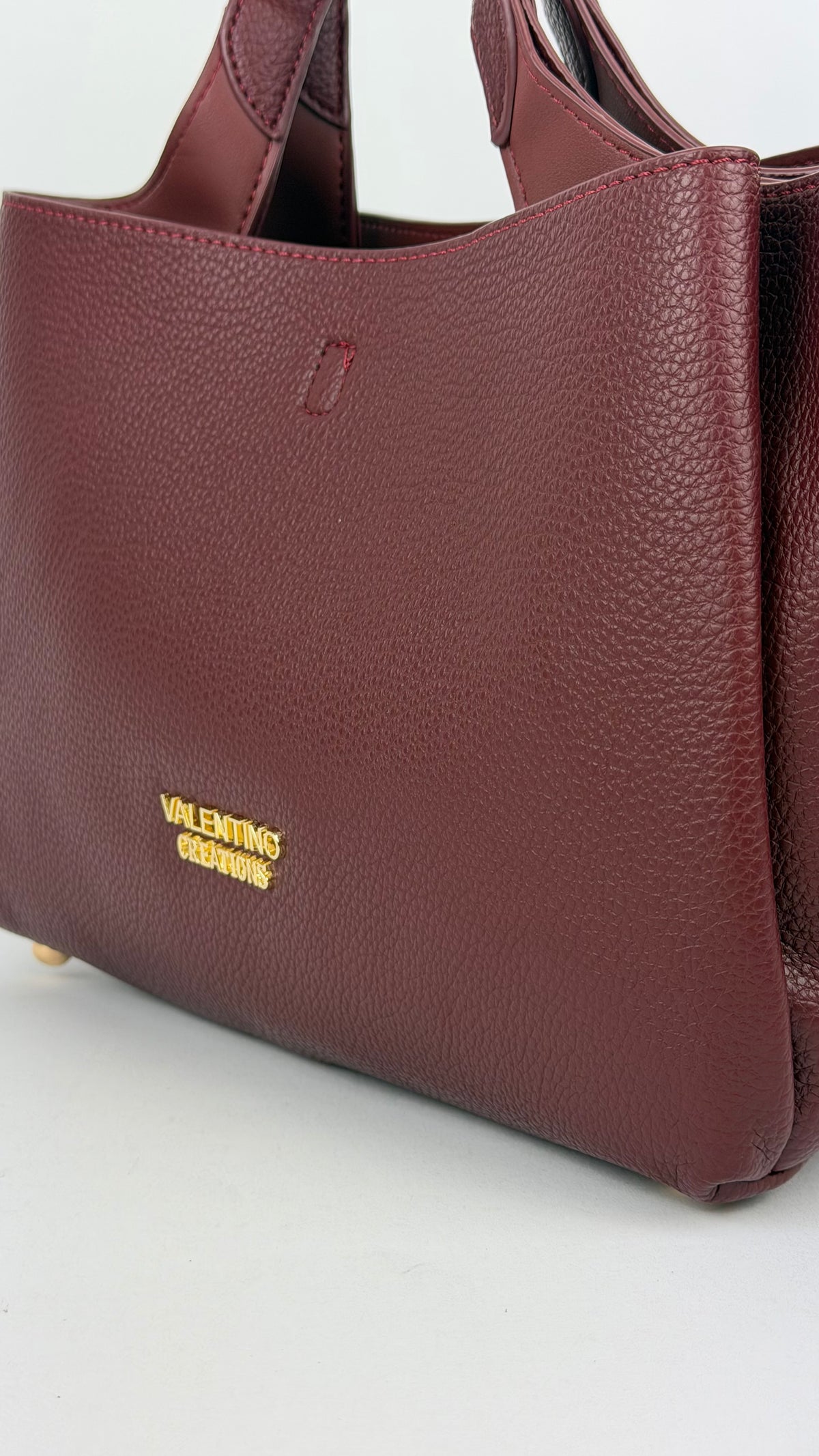 Carteira eco-pele bordeaux Valentino Creations