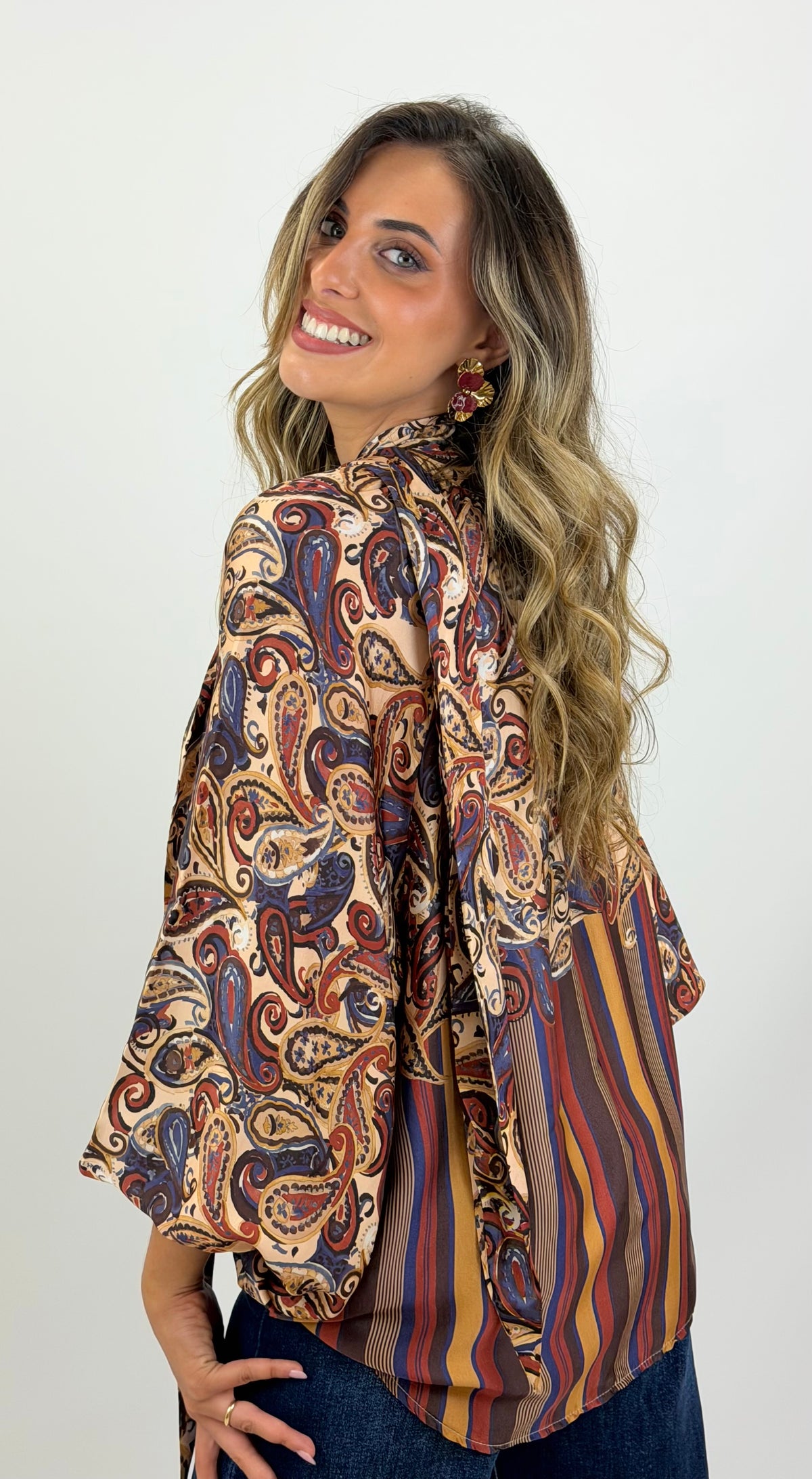 Blusa Midnight & Wine