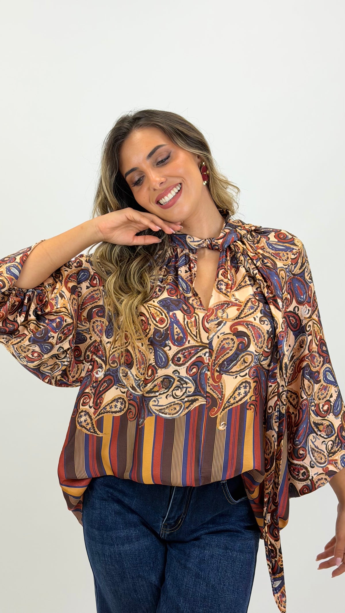 Blusa Midnight & Wine