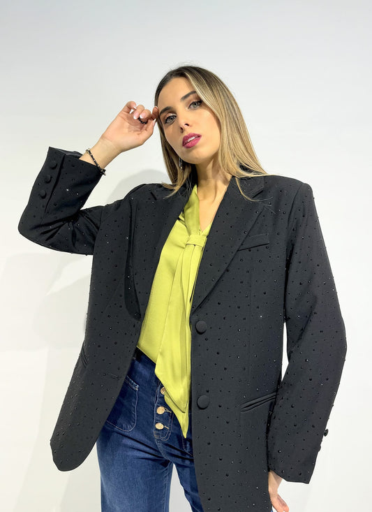 Blazer preto com brilhos