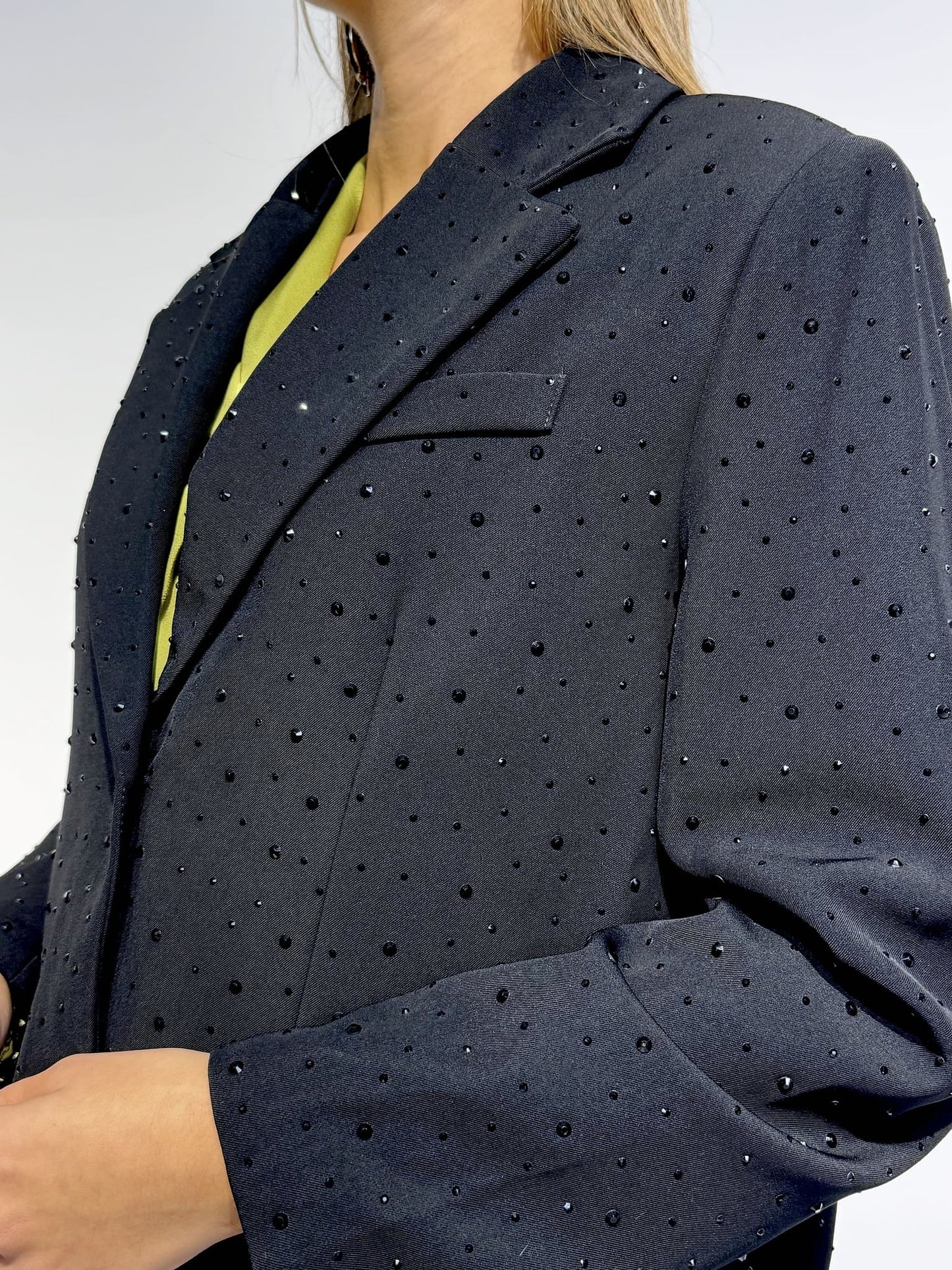 Blazer preto com brilhos