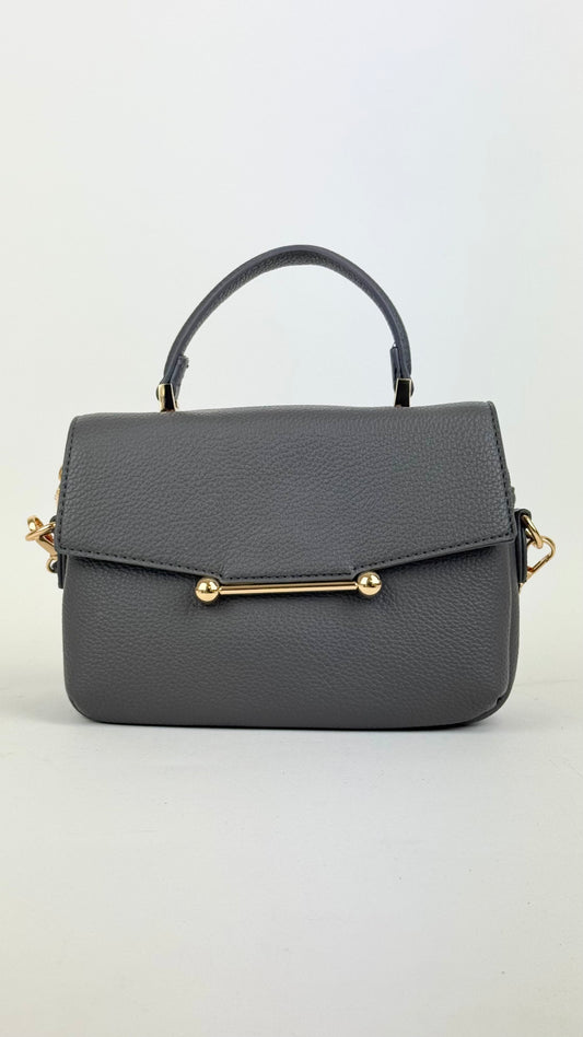 Carteira pequena eco-pele cinza