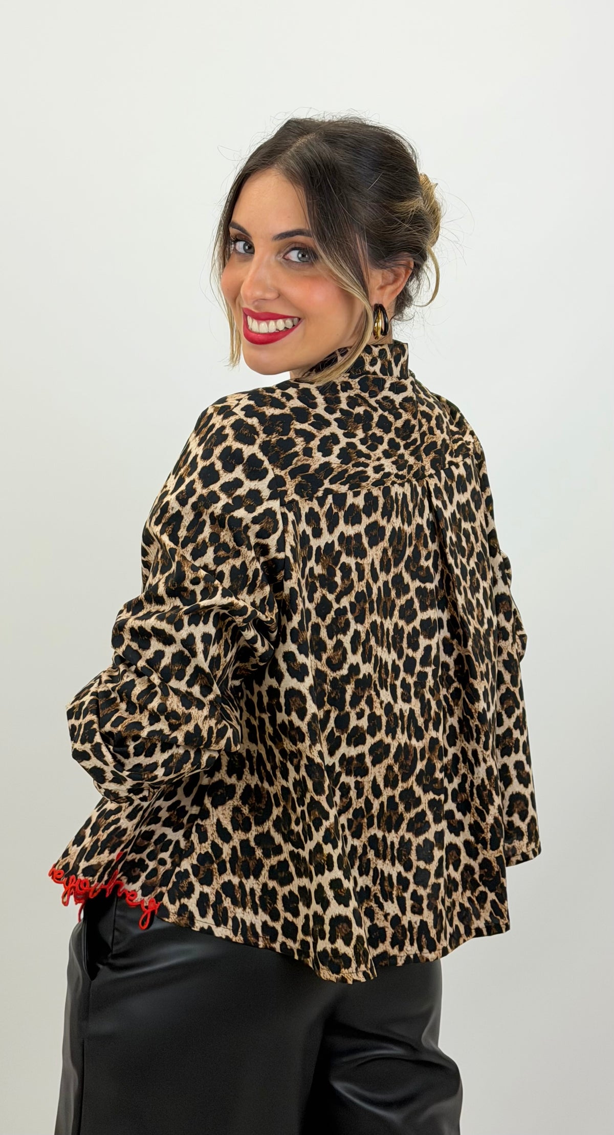Blusa animal-print "I Love You"