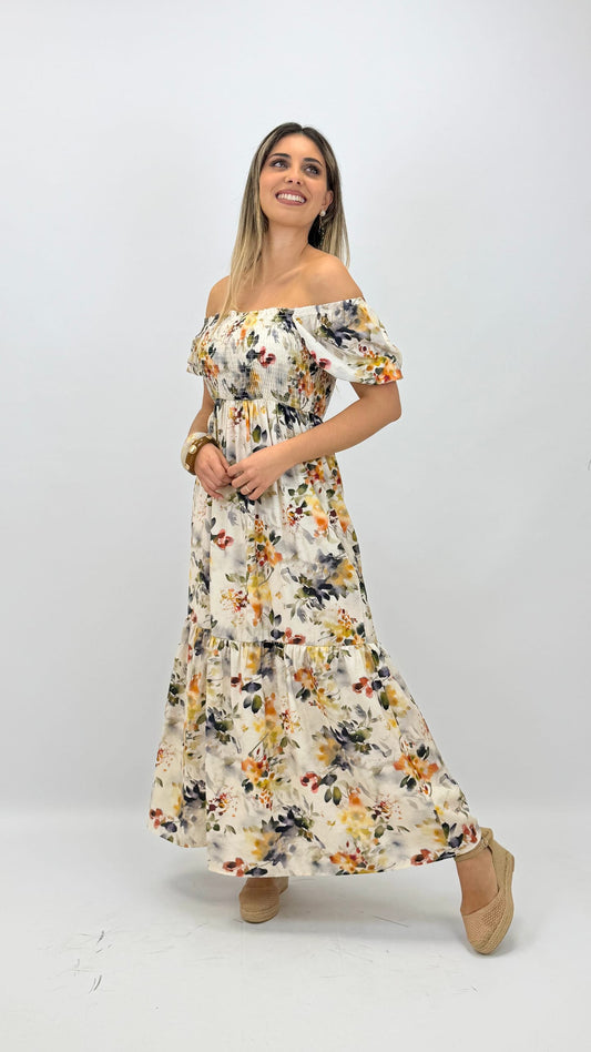 Vestido Printemps tons verde