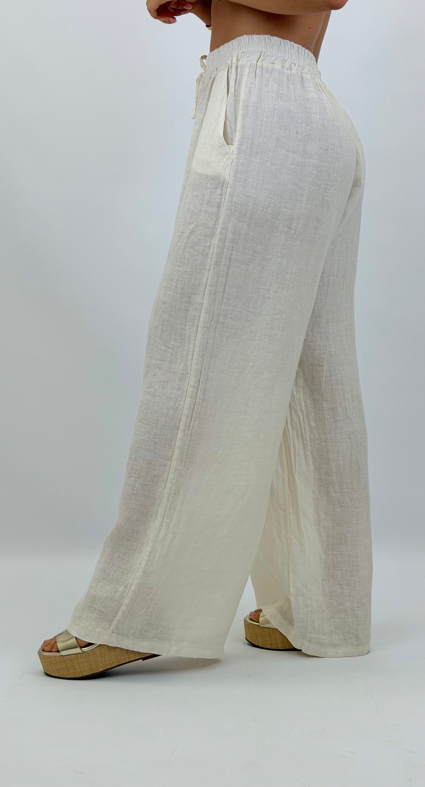 Calça linho branca