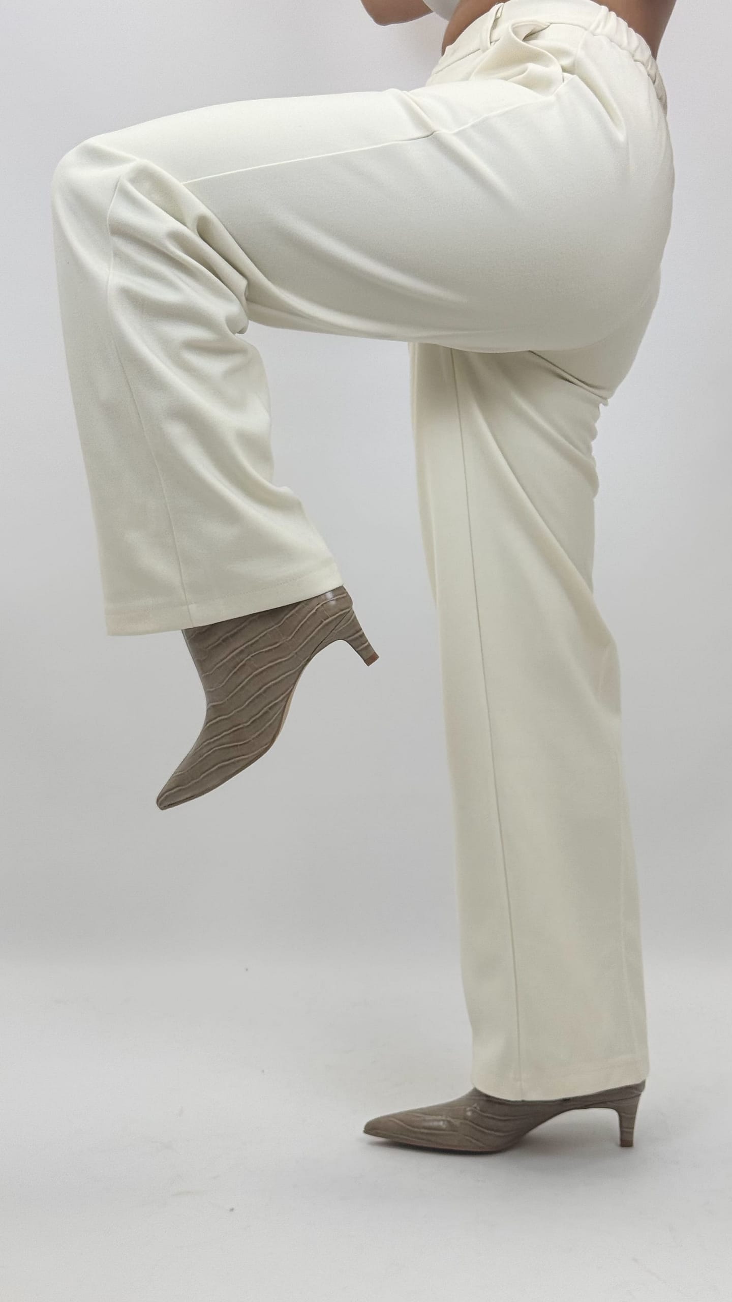 Calça fazenda straight pérola