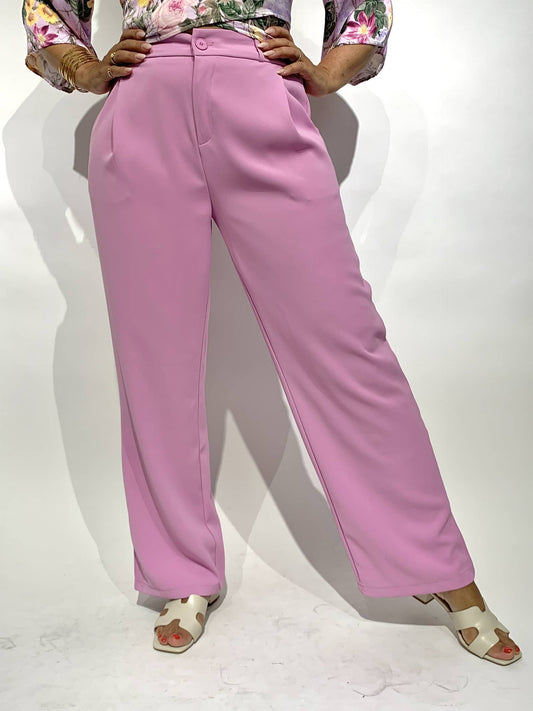 Calça classica lilás