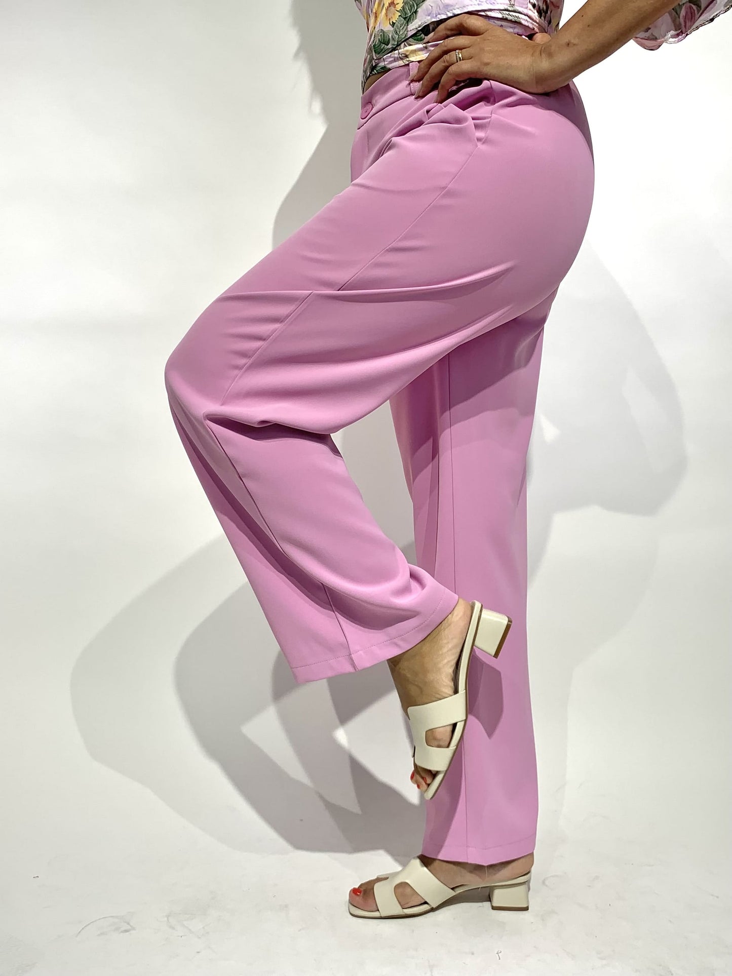 Calça classica lilás