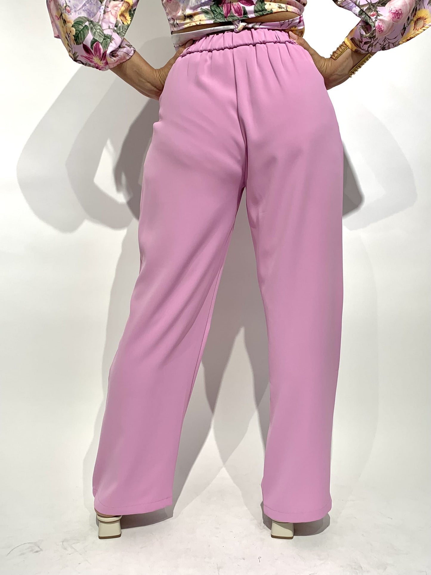 Calça classica lilás