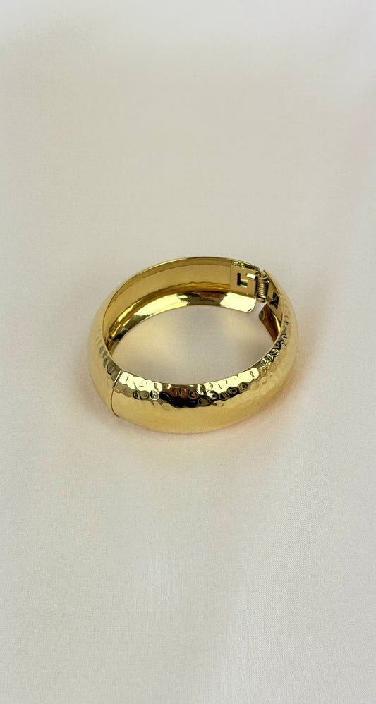 Pulseira escrava dourada