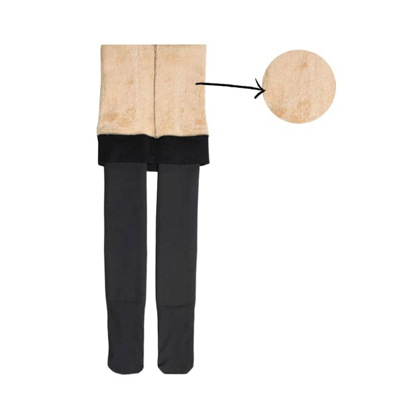 Collants efeito pele térmicos